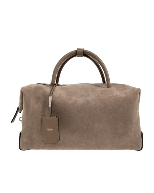 Max Mara Brown Double-Handled Handbag