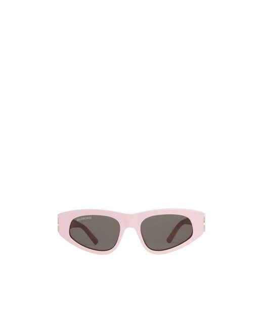 Balenciaga White Occhiali Da Sole Dinasty D-Frame Da Donna