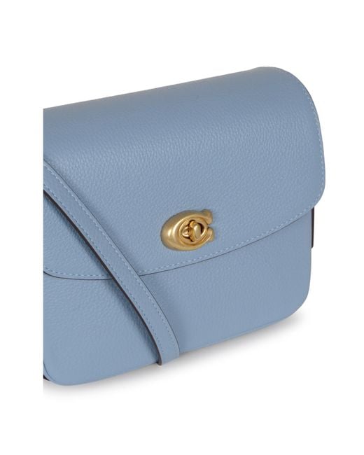 COACH Blue Flap Shoulder Bag