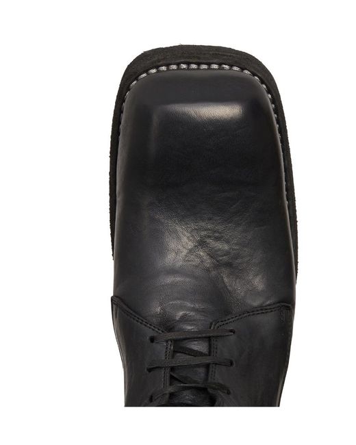 Guidi Black Lacing Short Boots for men