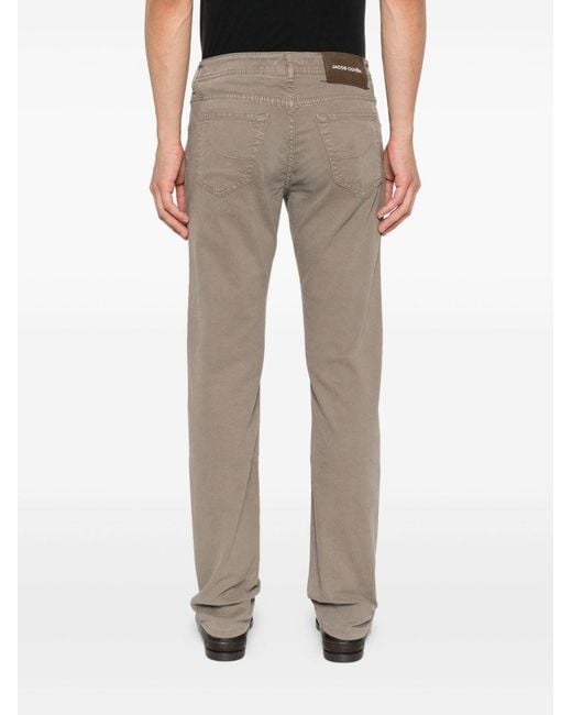 Jacob Cohen Gray Belt Loop Casual Pants for men