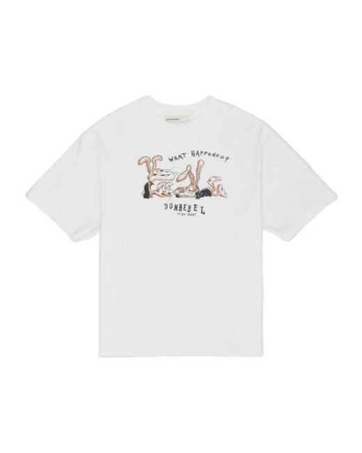 DOMREBEL White Forget T-Shirt for men