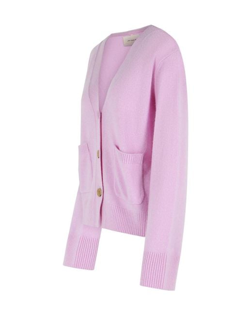 Lisa Yang Pink Marionette V-Neck Cardigan