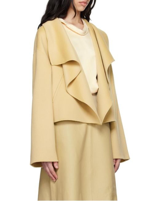 Totême Natural Totême Exposed-Seam Signature Double Jacket