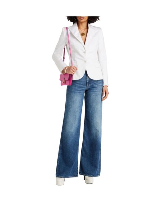Dolce & Gabbana White Long Sleeves Blazers