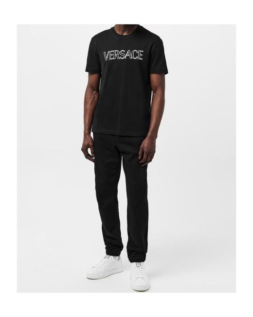 Versace Black Jogging Bottoms Juniors for men