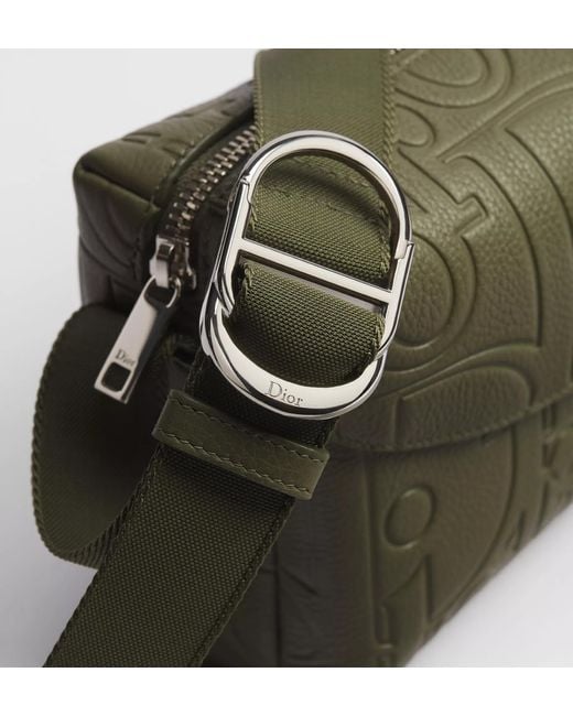 Dior Green Mini Jett Zipped Messenger Bag for men