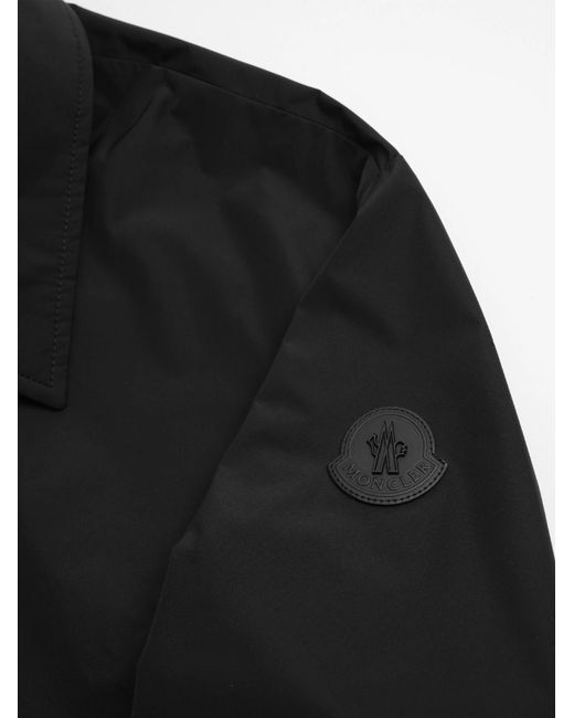 Moncler Black Logo Patch Zip-Up Jacket for men