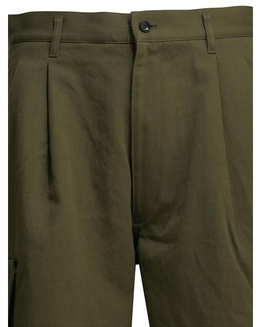 Comme des Garçons Green Comme Des Garçons Shirt Printed Cargo Shorts for men
