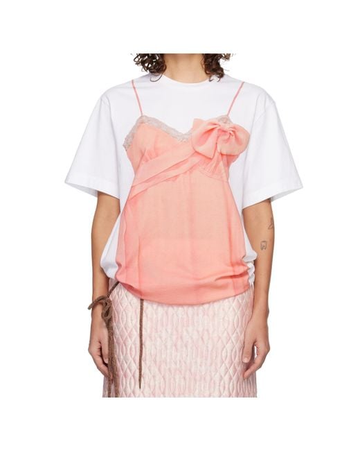 Simone Rocha White Crew Neck T-Shirt