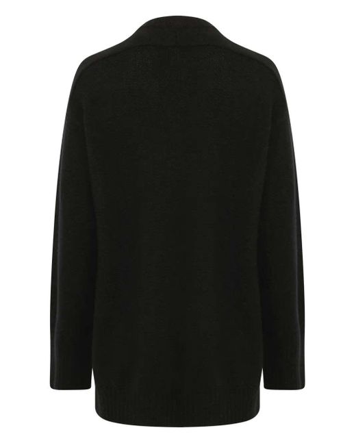 Loulou de Saison Black Round-Neck Pullover Sweater