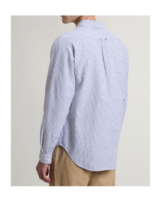 Woolrich White Striped Shirt for men