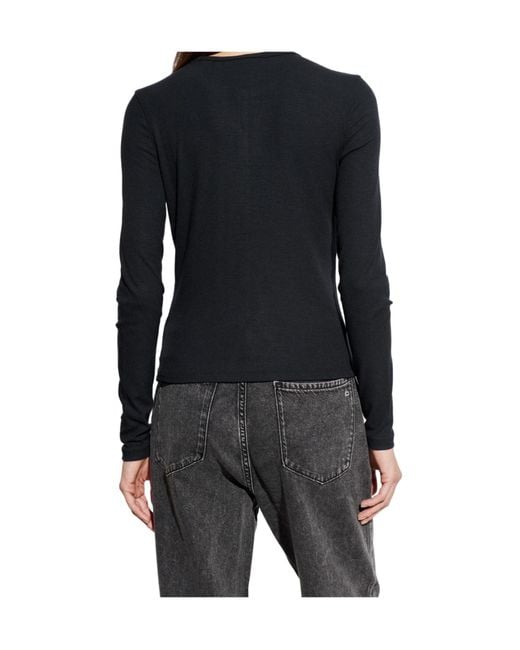FRAME Black Buttoned Knitted Cardigan