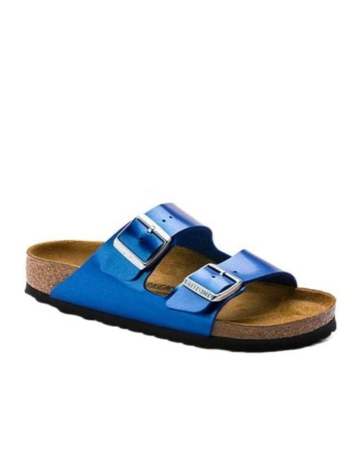 Birkenstock Blue Round Head Slippers for men