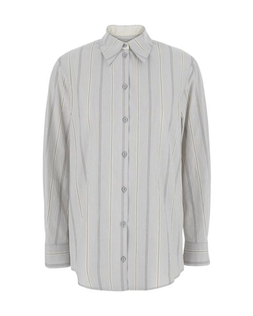 Low Classic Gray Striped Shirt
