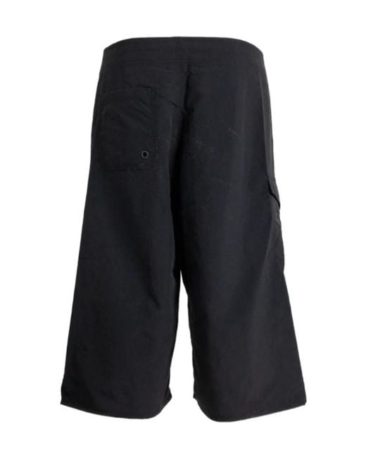 ERL Black Long Drawstring Swim Shorts for men