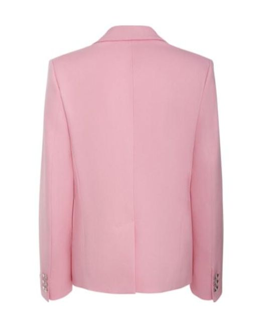 Versace Pink Single-Breasted Blazer