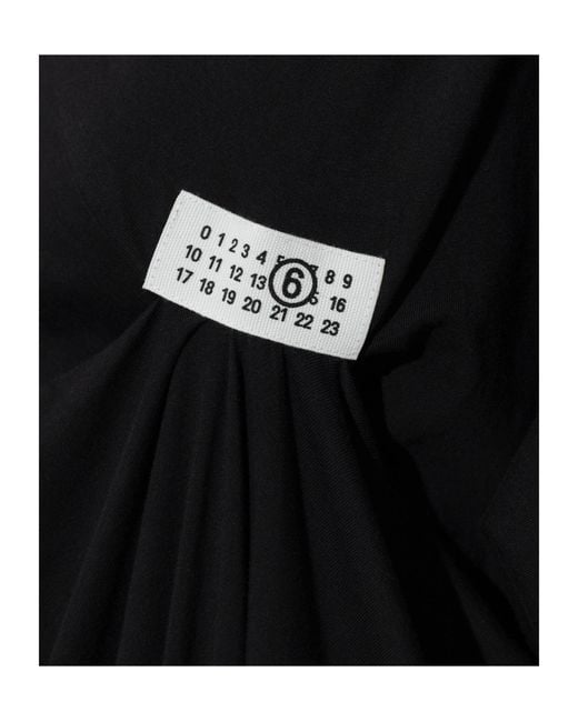 MM6 by Maison Margiela Black Logo Patch Dress