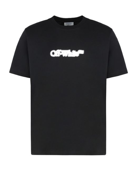 Off-White c/o Virgil Abloh Black Cotton Crew-Neck T-Shirt for men