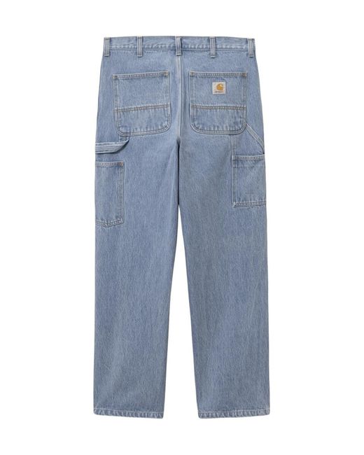 Carhartt Blue Smith Button-Down Jeans Pants for men