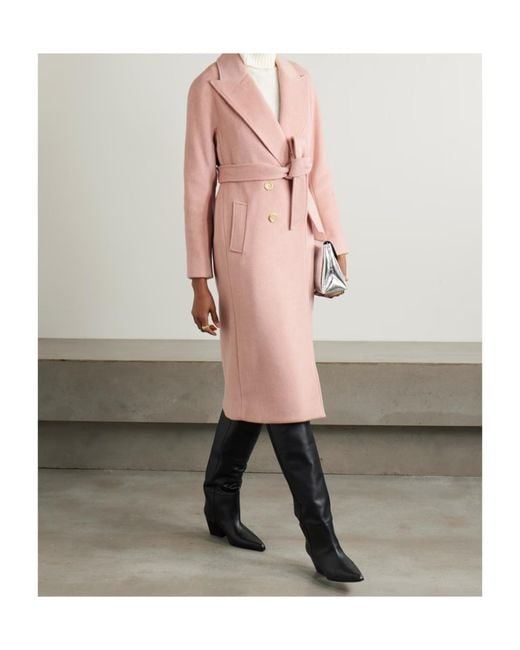 Veronica Beard Pink Double-Breasted Coat