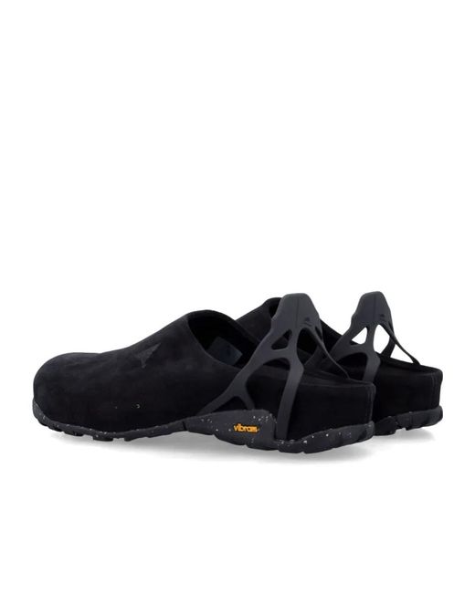 Roa Black Fedaia Slip-On Clogs for men