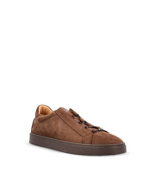 Tod's Brown Minimal Low-Top Sneakers for men