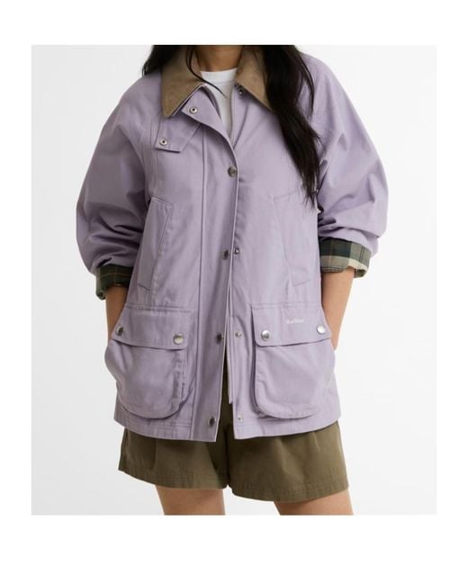 Barbour Purple B.Li Mod Beadnell Ld63