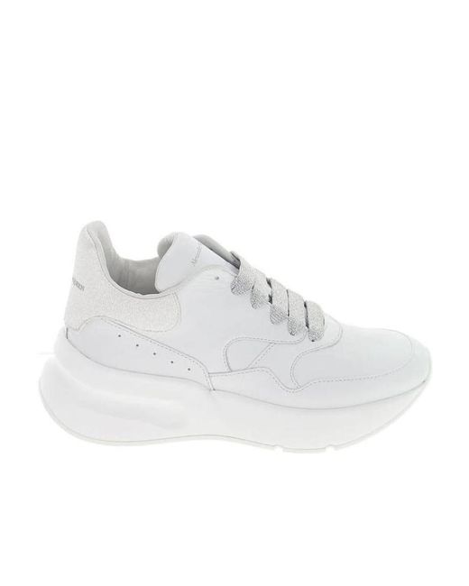 Alexander McQueen White Logo Detail Sneakers