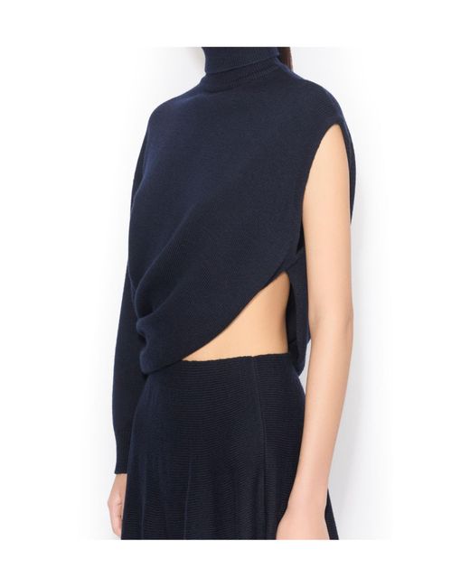 Alaïa Blue Alaïa Cut Out Dress