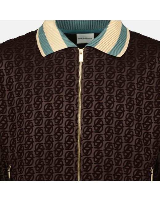 Drole de Monsieur Black Drôle De Monsieur La Track Jacket Monogramme Jacket for men