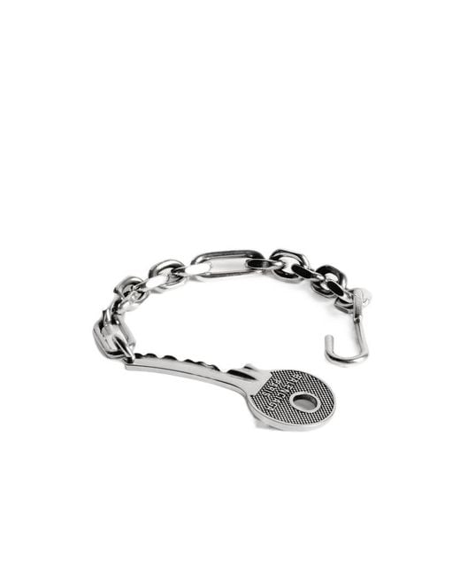 Balenciaga White Neverlost Bracelet for men