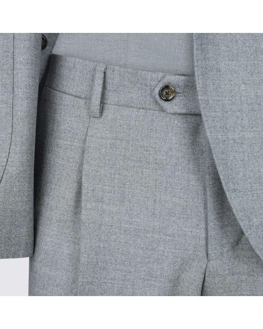 Lardini Gray Logo Suit Set for men