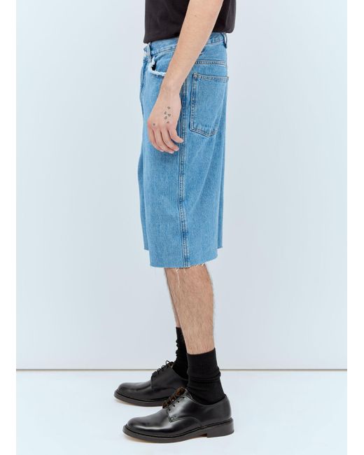 A.P.C. Blue Oakland Denim Shorts for men