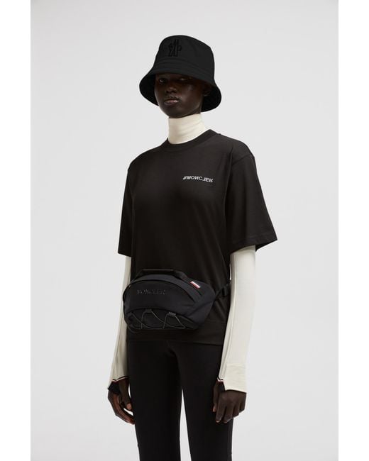 Moncler Black Logo Printed Crewneck T-Shirt