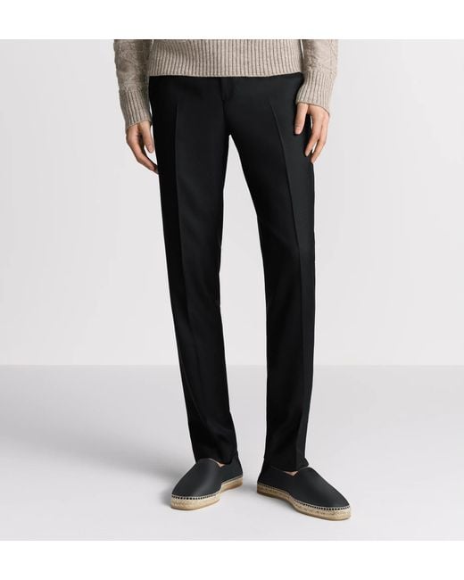 Dior Black Icons Regular-Fit Pants for men