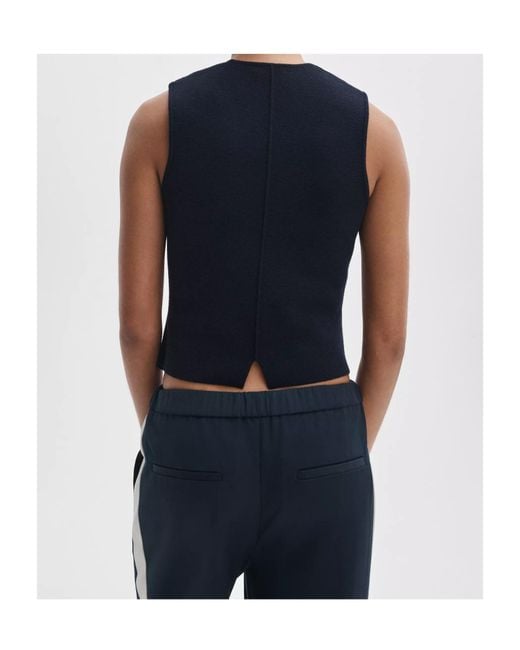 Rag & Bone Blue Single-Breasted Vest