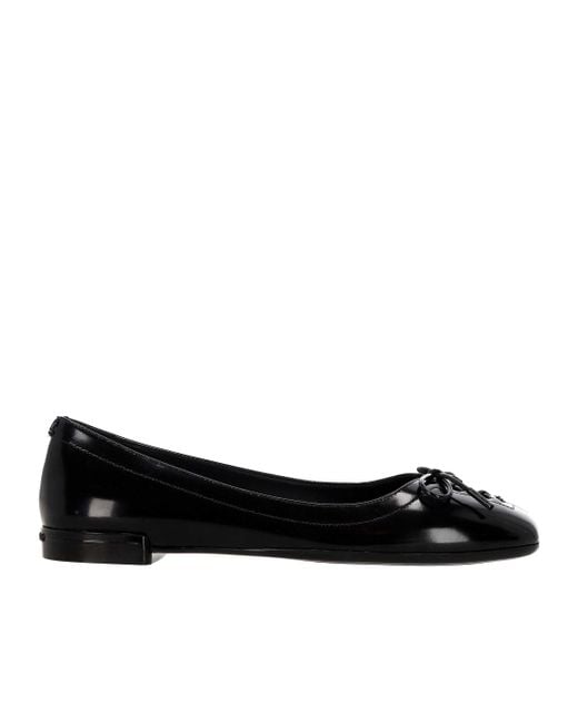 Jimmy Choo Black Round Toe Flat Shoes