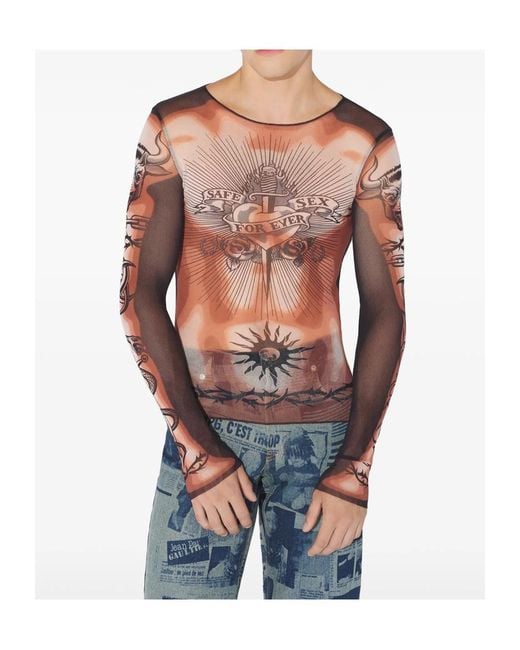 Jean Paul Gaultier Multicolor Long-Sleeved T-Shirt for men