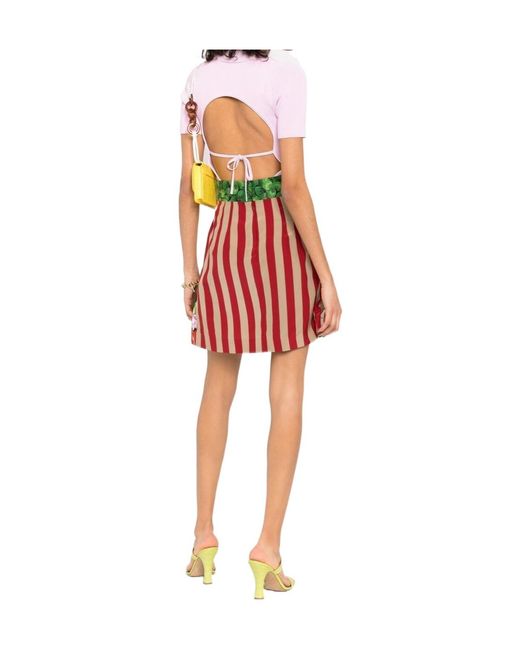 Dolce & Gabbana Green Floral-Print Pleated Skirt