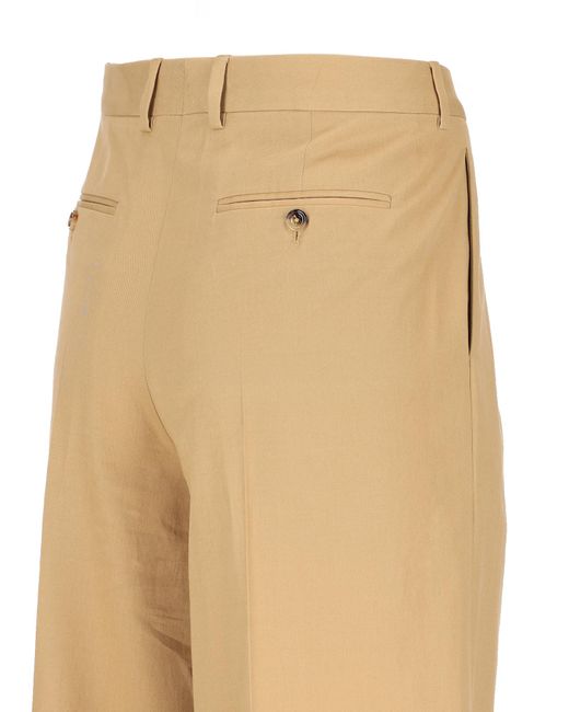 Céline Natural Pleated Trousers for men