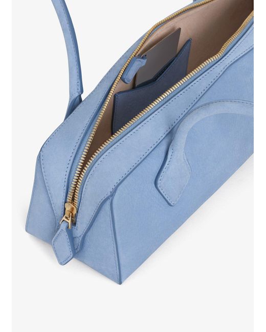 Alaïa Blue Alaïa Le Teckel Medium Shoulder Bag