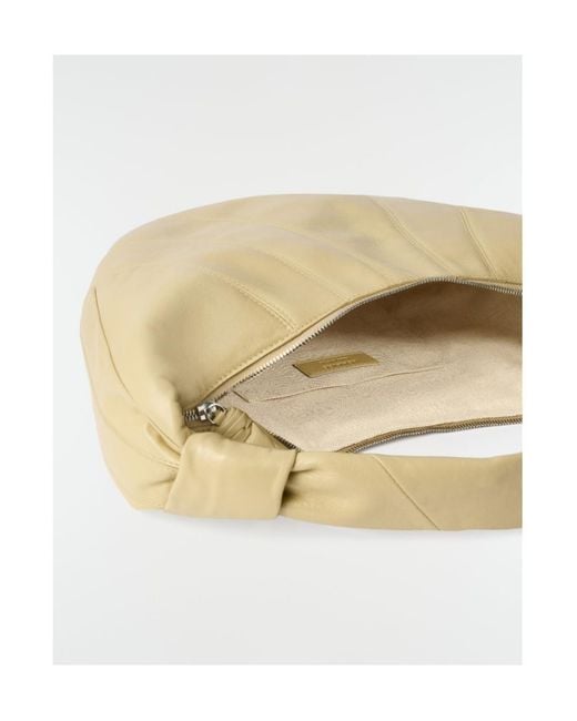 Lemaire Metallic Fortune Croissant Zipped Shoulder Bag