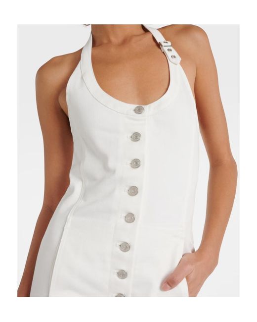 Courreges White Halter Neck Dress