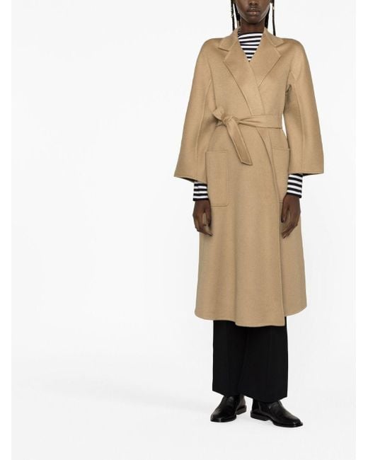Max Mara Natural Belted Cashmere Trench Coat
