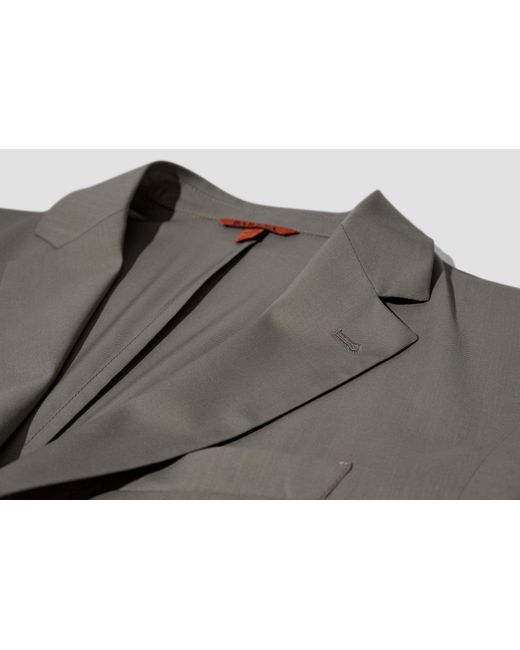 Barena Gray Long Sleeved Suit Jacket for men