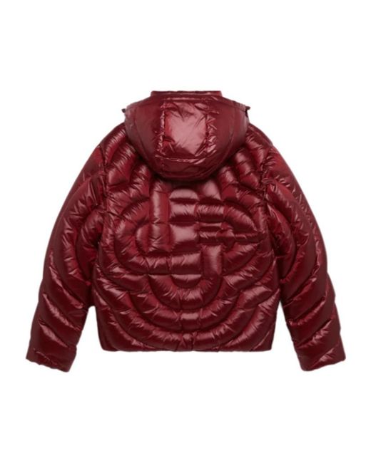 Casablanca Red Quilted Down Puffer Jacket for men