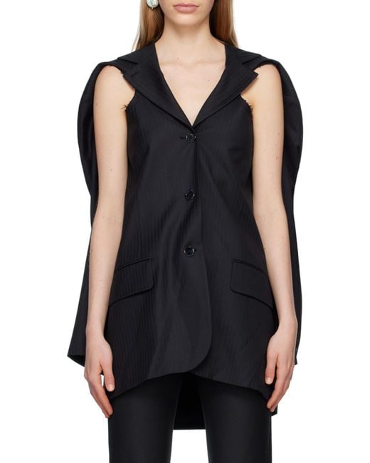 Acne Black Deconstructed Jacket