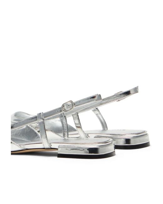 Stuart Weitzman White Vinnie Slingback