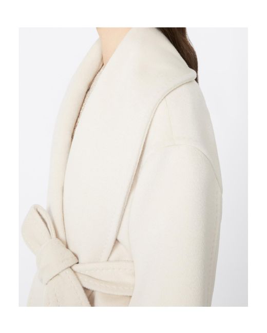 Max Mara White Studio Cloruro Tie-Waisted Coat